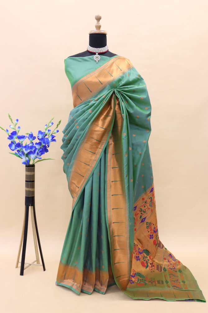 Kunjan Paithani Pure Silk Non Catalog Sarees Catalog